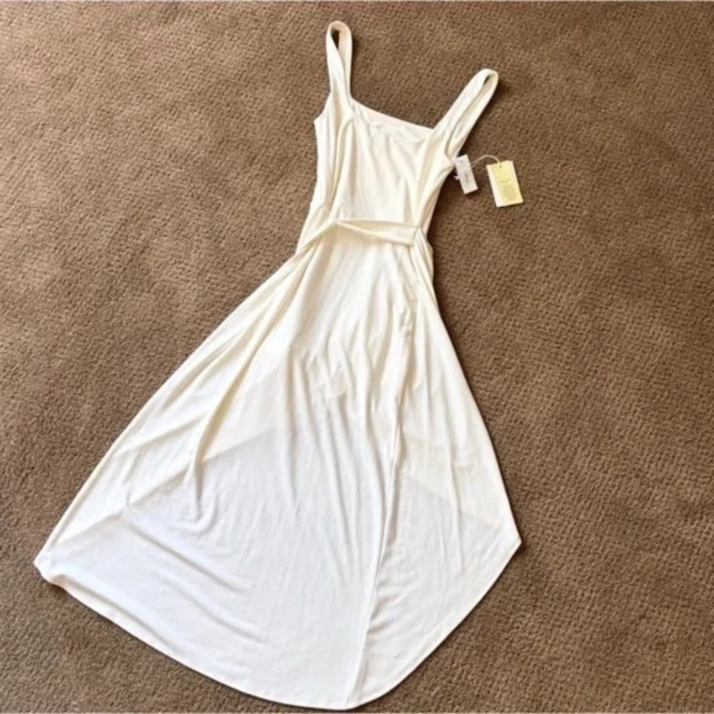 Wilfred NWT Aritzia Saturn Midi Dress Light Birch Medium M - Picture 5 of 5